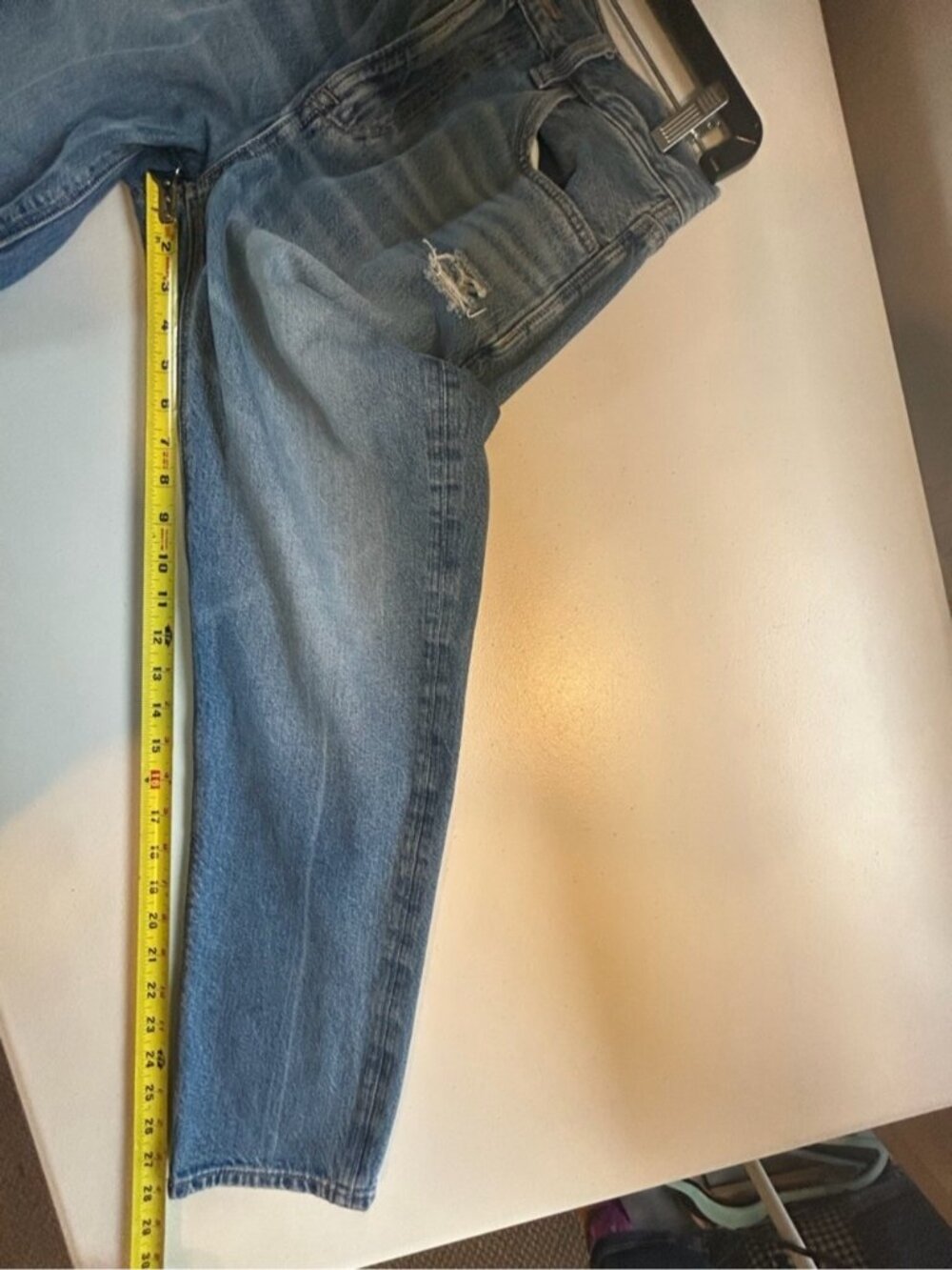 American Eagle AEO Mom Jeans Stretch Cotton High Waisted Rise 90s Size 4 Denim - Picture 12 of 12